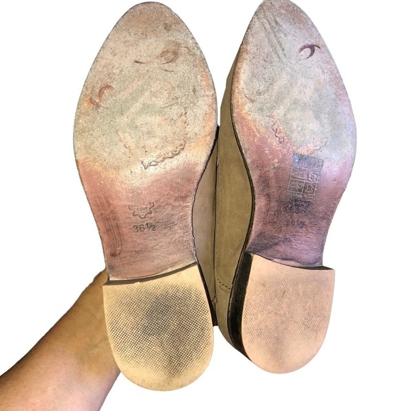 Free People Shoe Brady Slip On Chunky Brown Leather Loafers US 6.5 - Picture 10 of 12